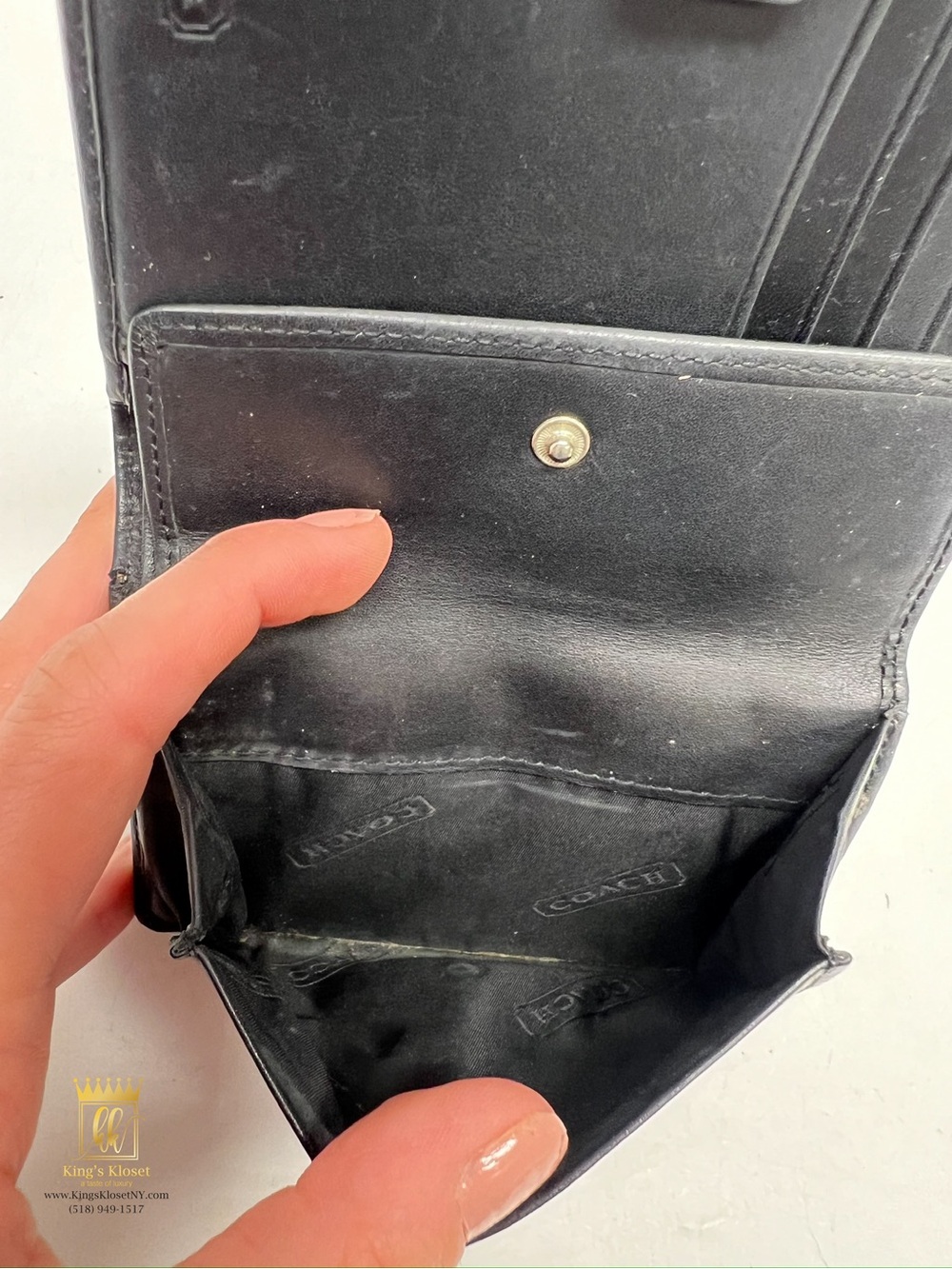 Coach Signature Bifold Wallet - Picture 7 of 11
